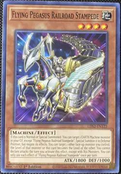 Flying Pegasus Railroad Stampede LDS2-EN122 Legendary Duelists - Yugioh Card - Image 1