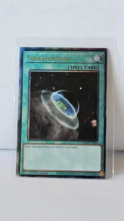 Terraforming RA04-EN084 Prismatic Ultimate Rare First Edition Near Mint yugioh - Image 1