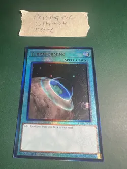 Terraforming Prismatic Ultimate Rare RA04-EN084 Yugioh - Image 1