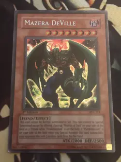 Yugioh: Mazera DeVille - AST-111 - Secret Rare - 1st Edition - MP - Image 1