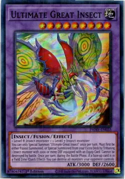 Ultimate Great Insect #PHHY-EN035 Yugioh Lightly played 1st Edition - Image 1