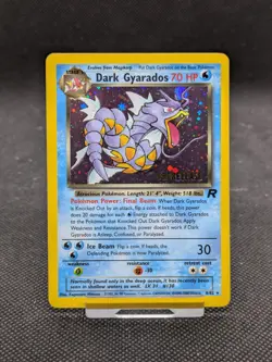 Pokemon Card Dark Gyarados 8/82 Team Rocket Rare Holo WOTC Prerelease NM - Image 1