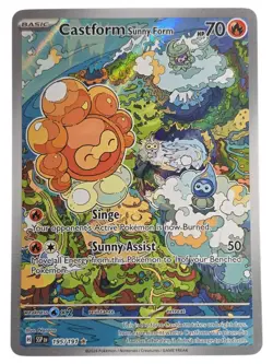 Castform Sunny Form 195/191 - Surging Sparks Pokemon TCG Card Illustration Rare - Image 1