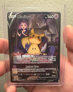 Pokemon Mimikyu V TCG Brilliant Stars Holo Ultra Rare Card TG16/TG30 - Image 1
