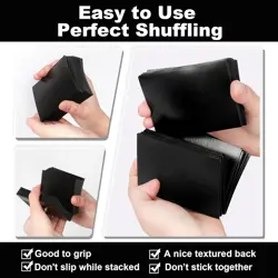 Black MTG Card Sleeves 200 Pack, Standard Card Sleeves Sturdy MTG Matte Back Fin - Image 4
