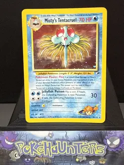 Pokemon Card Misty's Tentacruel 10/132 Holo Gym Heroes Rare WOTC Light Play - Image 1