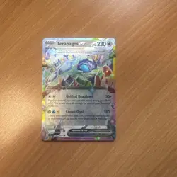 Pokemon TCG Terapagos EX Stellar Crown Holo Card 128/142 - Image 1