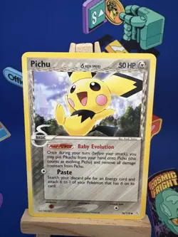 Pichu Delta Species 76/110 Pokemon EX Holon Phantoms Trading Card TCG 2006 - Image 1