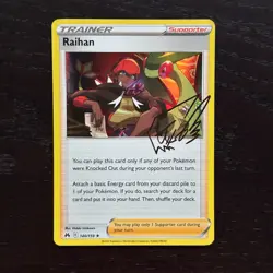 Raihan 140/159 Pokemon Crown Zenith Sword & Shield Holo Rare Card NM - Image 1
