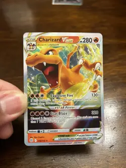Pokemon Charizard VSTAR Trading Card - Explosive Fire, Star Blaze - Image 1