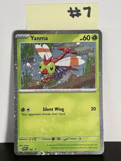 Pokemon TCG Yanma Black Star Promo Card SVP185 Cosmos Holo NM - Image 2