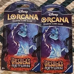 Disney Lorcana TCG Ursula's Return X2 Sleeved Booster 12 Card Packs Unopened - Image 1