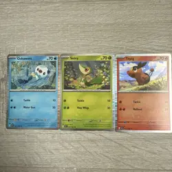Snivy 001/086 Tepig 011/086 Oshawott 021/086 Black Bolt White Flare Pokemon Card - Image 1