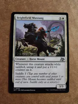 MTG Brightfield Mustang #5 Aetherdrift | Magic - Combine Ship 1-10 $4.88 - Image 1