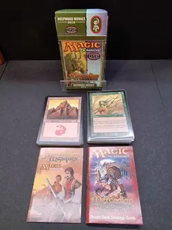 MtG Mercadian Masque 'Deepwood Menace' Theme Deck from 1999 | Opened - Complete - Image 1