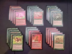 MtG Mercadian Masque 'Deepwood Menace' Theme Deck from 1999 | Opened - Complete - Image 4