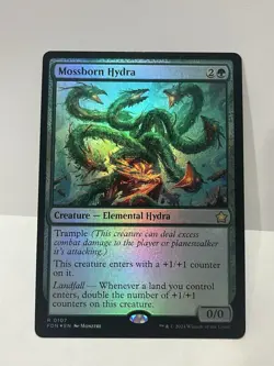 Mossborn Hydra Foundations Foil #107 NM+ Condition, MTG - Image 1