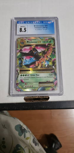 M Venusaur EX CGC 8.5 NM-MT -2/108 2016 Pokemon XY - Evolutions - Image 1