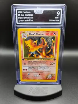 Pokemon Gym Challenge 1st edition WotC Blaine's Charizard Holo 2/232 EN AOG 9 - Image 1