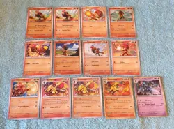 CHARCADET, ARMAROUGE, & CERULEDGE BUNDLE OF POKEMON CARDS - Image 1