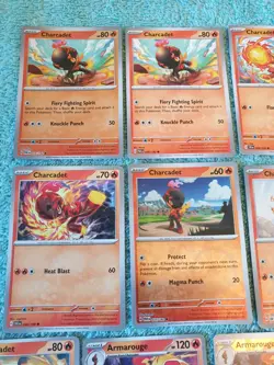 CHARCADET, ARMAROUGE, & CERULEDGE BUNDLE OF POKEMON CARDS - Image 2