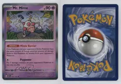 Mr Mime Pokemon 151 #122 01fd - Image 3