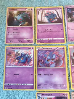 MISDREAVUS & MISMAGIUS BUNDLE OF POKEMON CARDS - Image 2
