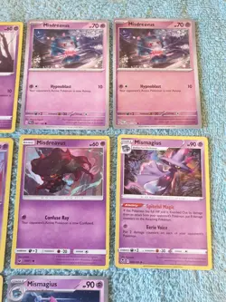 MISDREAVUS & MISMAGIUS BUNDLE OF POKEMON CARDS - Image 3