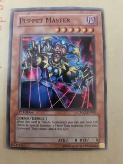 Yugioh-Puppet Master-Super Rare-1st-CSOC EN090 (LP) - Image 1