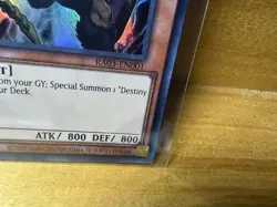 Destiny HERO Malicious RA03-EN001 Platinum Secret Rare 1st Edition YuGiOh TCG... - Image 5