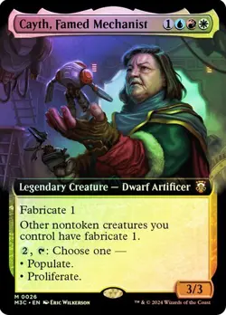 Cayth, Famed Mechanist FOIL EXTENDED - 0026 - Mythic - Modern Horizons 3 MH3 MTG - Image 1