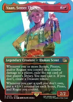 Vaan, Street Thief Surge Foil Showcase Final Fantasy MTG NM - Image 1