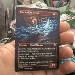 Storm-Kiln Artist (Borderless) Commander Masters Regular - Image 1