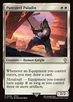 1 x Puresteel Paladin - Commander: Final Fantasy - NM-Mint - MTG - Image 1