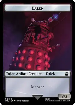 4x Treasure/Dalek Token, Doctor Who Token, MTG Token, Magic Token - Image 1