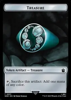 4x Treasure/Dalek Token, Doctor Who Token, MTG Token, Magic Token - Image 2