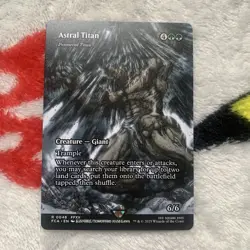MTG Astral Titan (Primeval Titan) [Borderless NON-FOIL] - [NM] Final Fantasy - Image 1