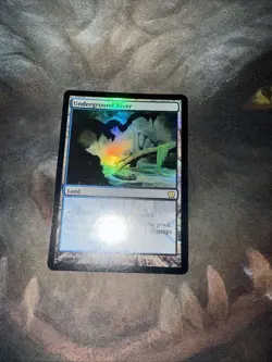 MTG Underground River Foil M19 NM Blue Black Pain Land Rare Mana Fix - Image 1