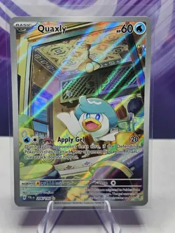 Pokemon Quaxly Card Paldea Evolved Illustration Rare 206/193 - Image 1