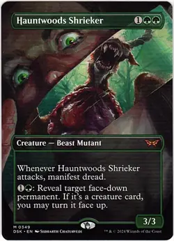 MTG Duskmourn: House of Horror Hauntwoods Shrieker Borderless (Mythic) - Image 1