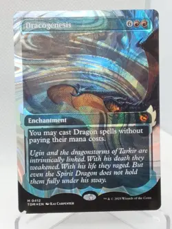 MTG Tarkir: Dragonstorm Dracogenesis Showcase Halo Foil - Image 1