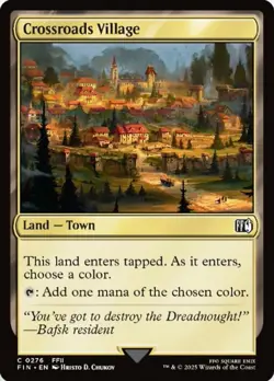 x4 Crossroads Village - Foil C MTG Final Fantasy M/NM, English - Image 1