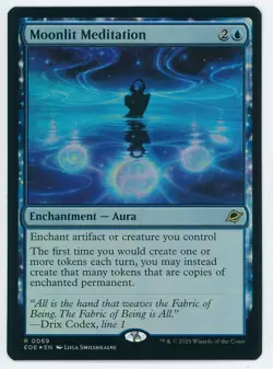 Moonlit Meditation Foil 0069 EOE NM/MT [Edge of Eternities:MTG] - Image 1