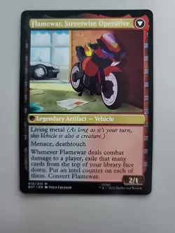 MTG Flamewar, Brash Veteran/Streetwise Operative Transformers 10/15 Regular Myth - Image 2