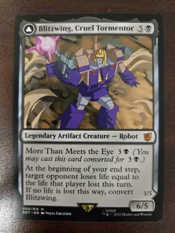 Blitzwing, Cruel Tormentor NM Transformers - The Brothers' War MTG FREE SHIPPING - Image 1