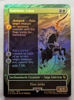 SUMMON: IXION Borderless Foil - Final Fantasy MTG Magic: the Gathering - Image 1