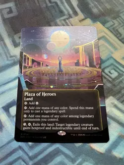Borderless Galaxy Foil Plaza of Heroes NM Unplayed EoE Stellar Sights Poster - Image 4