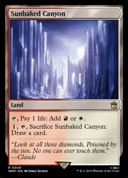 Sunbaked Canyon- Universes Beyond: Dr. Who Regular MTG-NM - Image 1