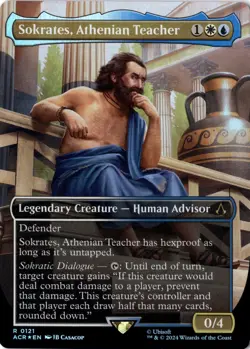 Sokrates Athenian Teacher NM* FOIL BORDERLESS Assassin's Creed 0250 -UnltdCards - Image 1