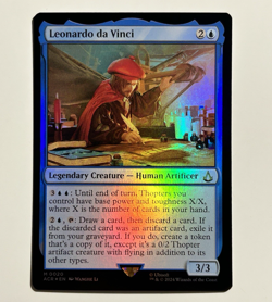 2x Leonardo da Vinci #20 (1 FOIL + 1 NON-FOIL) NM/M UB:Assassin's Creed MTG - Image 2